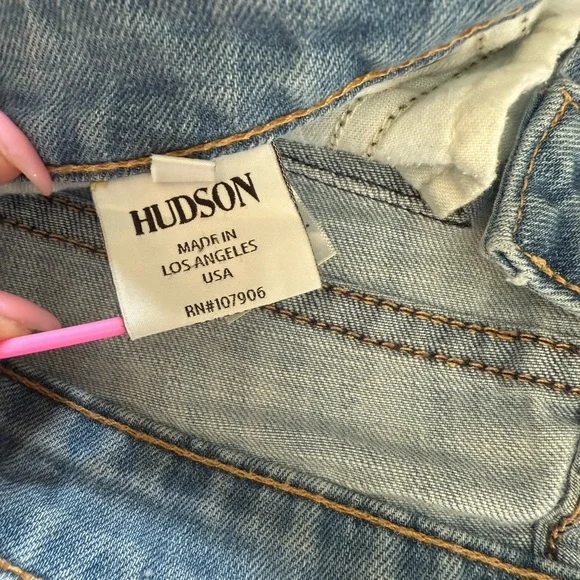 Hudson Farris Flare Light Blue Jeans Size 26 - Picture 14 of 16